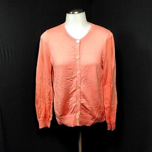 Loft Peach/coral cardigan